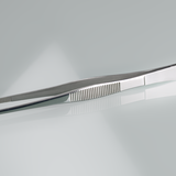 Forceps, stainless steel, blunt, straight
