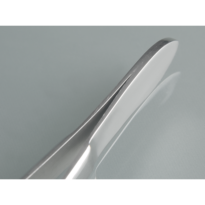 Forceps, stainless steel, blunt, straight