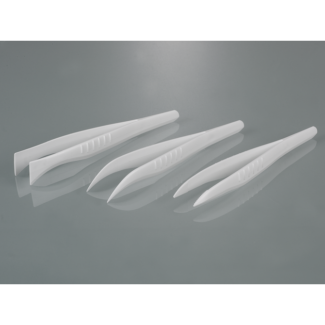 Forceps, disposable, broad tip, sterilised