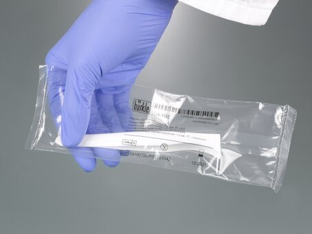 Forceps, disposable, broad tip, sterilised