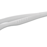 Forceps, disposable, broad tip, sterilised