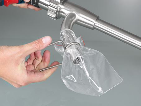 Clamp for sampling bags, Ø 25