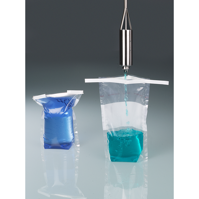 Liquid-Sampler, open with thumb