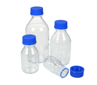 Glass sample bottles