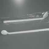 Sampling spoon curved, long handle, disposable, sterile