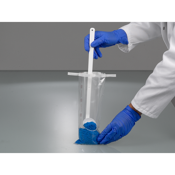 Sampling spoon curved, long handle, disposable