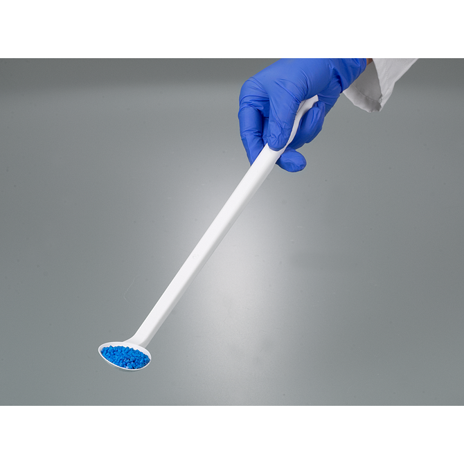 Sampling spoon curved, long handle, disposable Bio, sterile