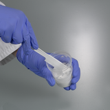 Sample spatula white, disposable