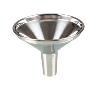 Stainless steel powder funnel