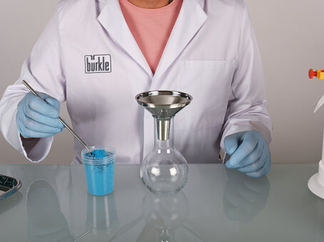 Stainless steel powder funnel