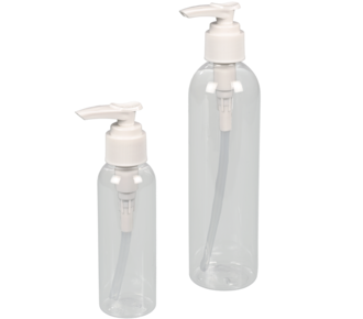 Pump bottle with dispenser