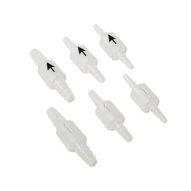 Non-return valves with conical inlet/outlet