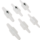 Non-return valves with conical inlet/outlet