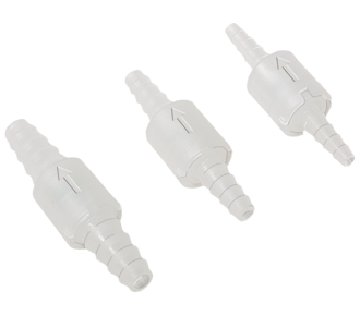 Non-return valves with coNon-return valves with conical inlet/outlet, embossed directional arrownical inlet/outlet
