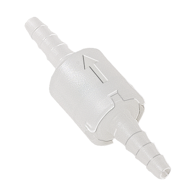 Non-return valves with coNon-return valves with conical inlet/outlet, embossed directional arrownical inlet/outlet