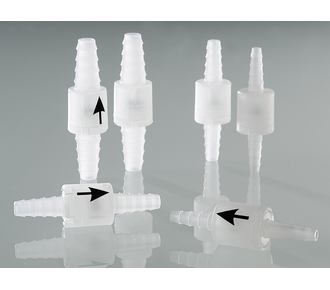 Non-return valves with conical inlet/outlet