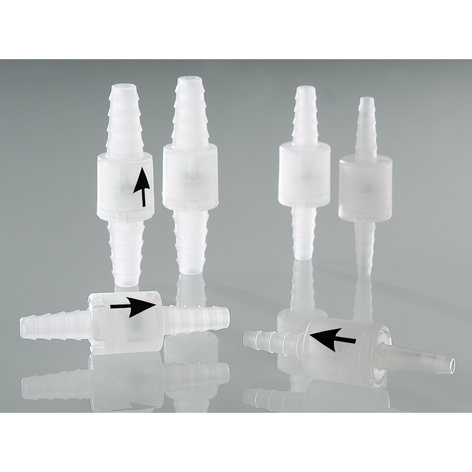 Non-return valves with conical inlet/outlet