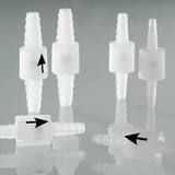Non-return valves with conical inlet/outlet