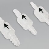 Non-return valves with conical inlet/outlet, black arrow
