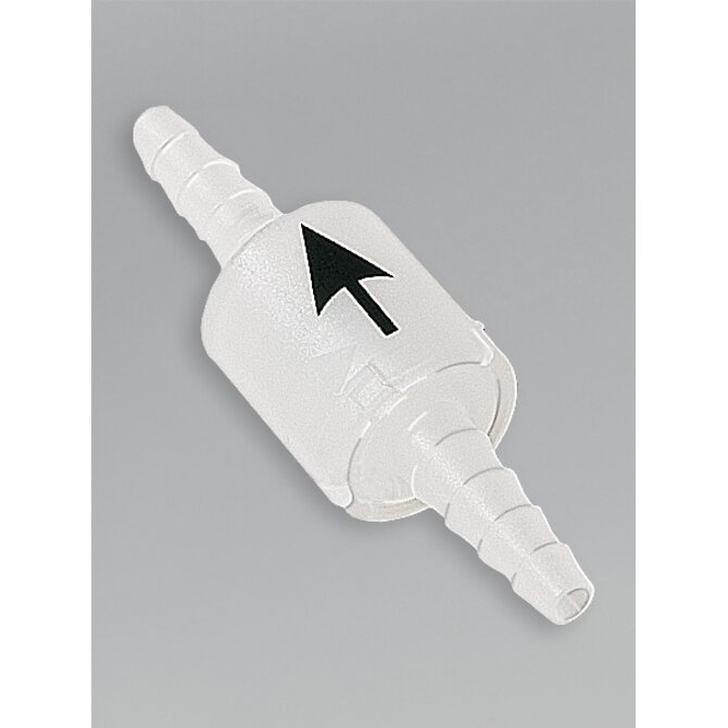 Non-return valves with conical inlet/outlet, black arrow