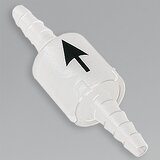 Non-return valves with conical inlet/outlet, black arrow