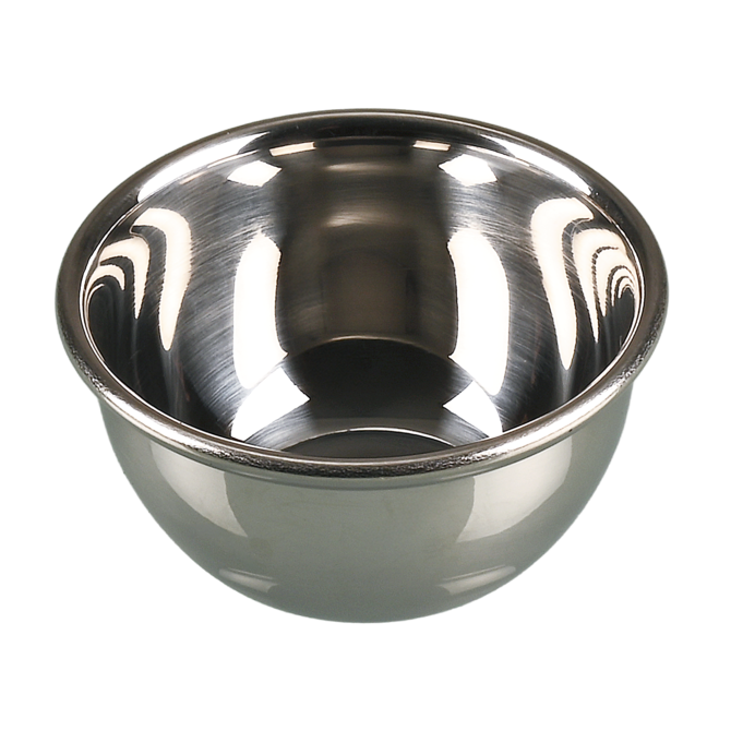 Round stainless steel mixing bowl/laboratory bowl