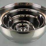 Round stainless steel mixing bowl/laboratory bowl