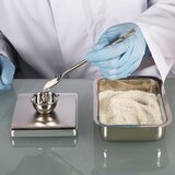 Round stainless steel mixing bowl/laboratory bowl