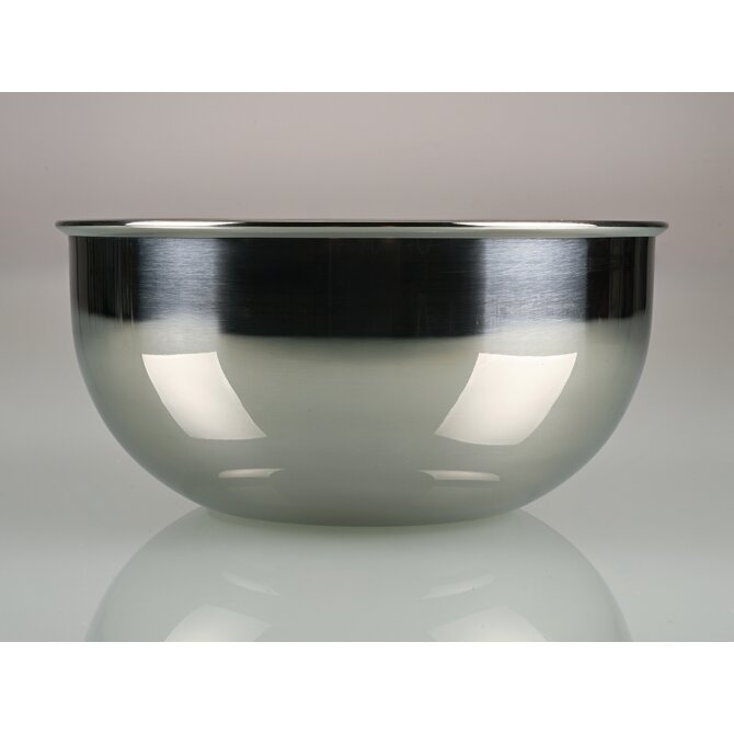 Round stainless steel mixing bowl/laboratory bowl