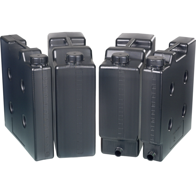 Space-saving canister, conductive