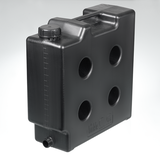 Space-saving canister with 3/4" threaded connection, electrically conductive