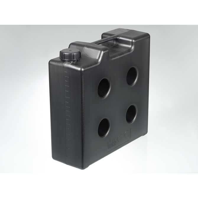 Space-saving canister, electrically conductive