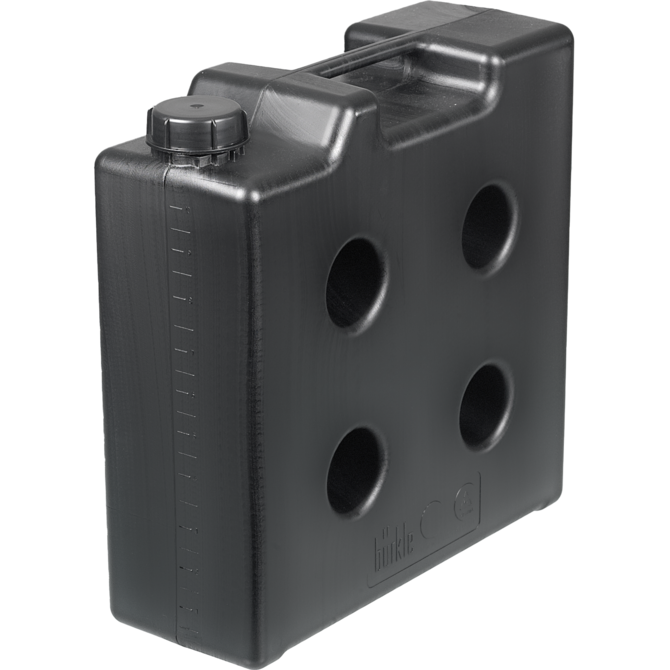 Space-saving canister, electrically conductive