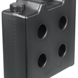 Space-saving canister, electrically conductive