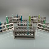 Stainless steel test tube rack