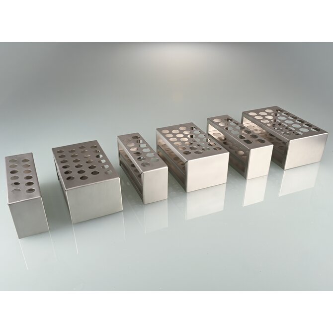 Stainless steel test tube rack