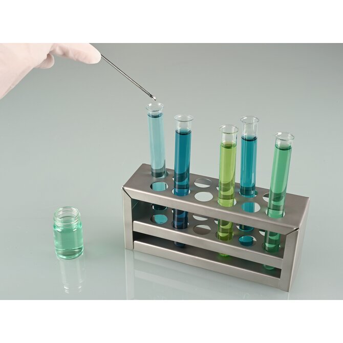 Stainless steel test tube rack