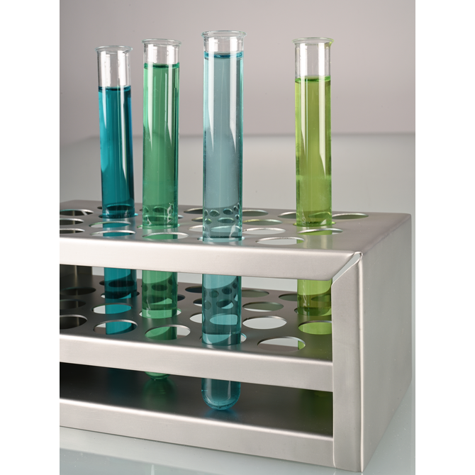 Stainless steel test tube rack