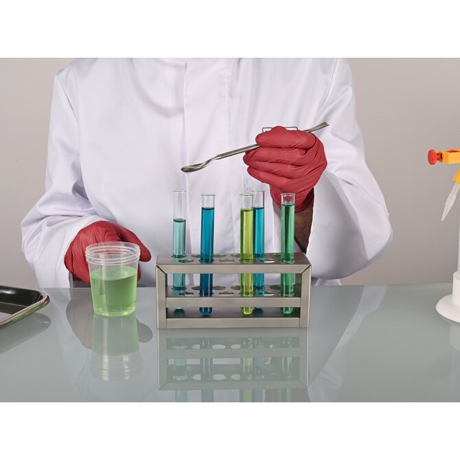 Stainless steel test tube rack