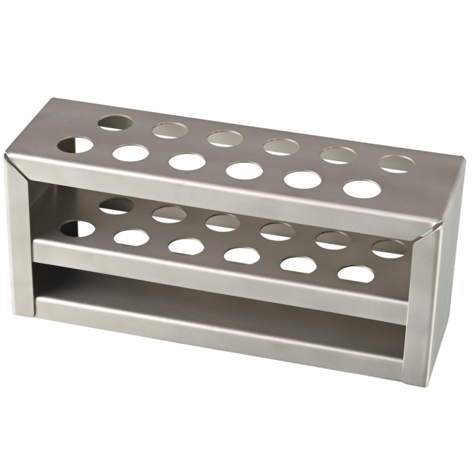 Stainless steel test tube rack