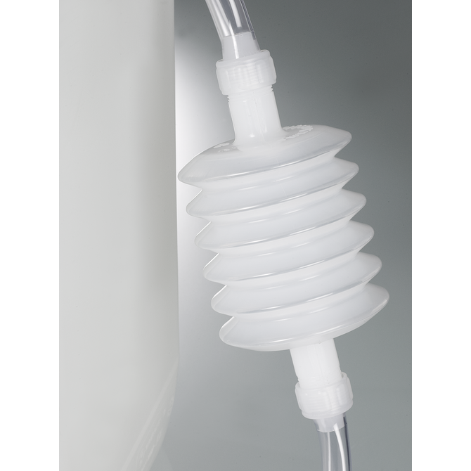 Siphon with stopcock