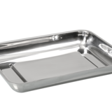 Stainless steel bowl, shallow form