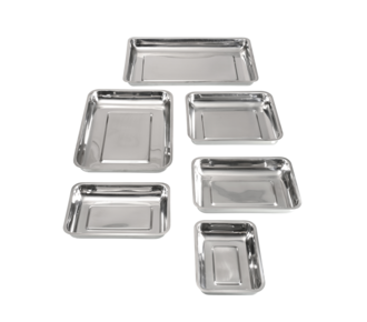 Bowl stainless steel, shallow form