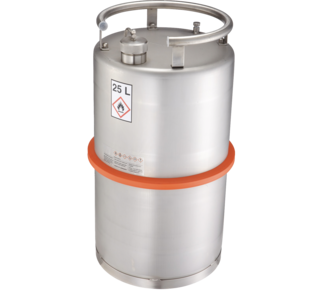 Safety storage container stainless steel with UN approval