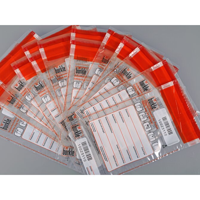 Security bags for samples