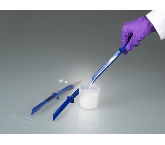 Spatula for foodstuffs, blue