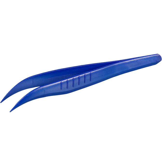 Detectable forceps, sterile, angled