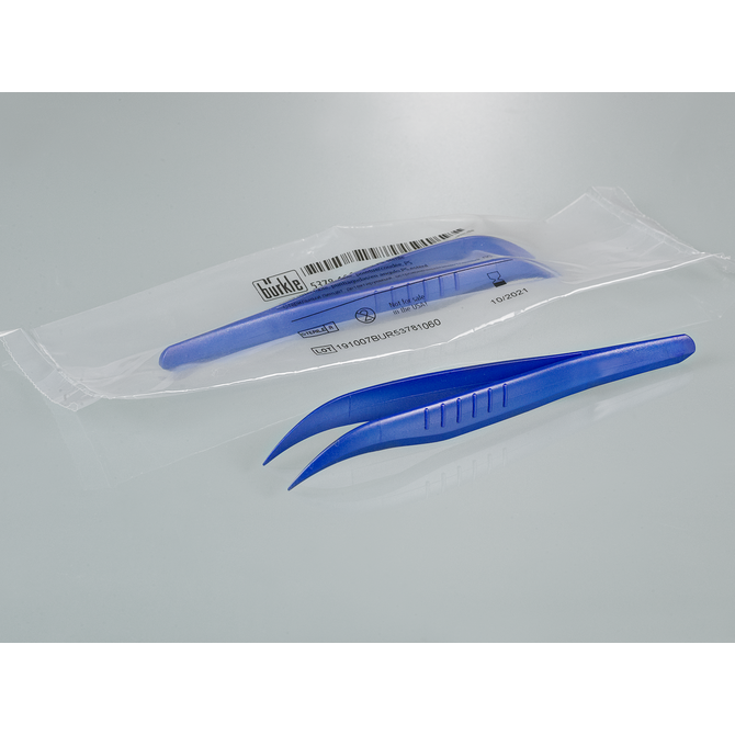 Detectable forceps, sterile, angled