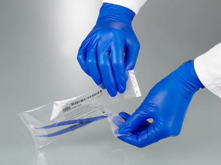 Detectable forceps, sterile, angled