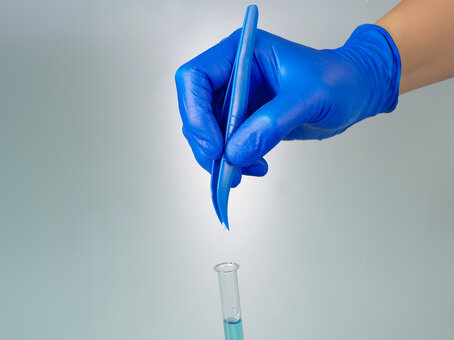 Detectable forceps, sterile, angled